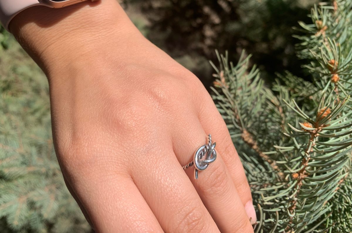Knot Ring Sterling Silver 925, Love Knot Ring