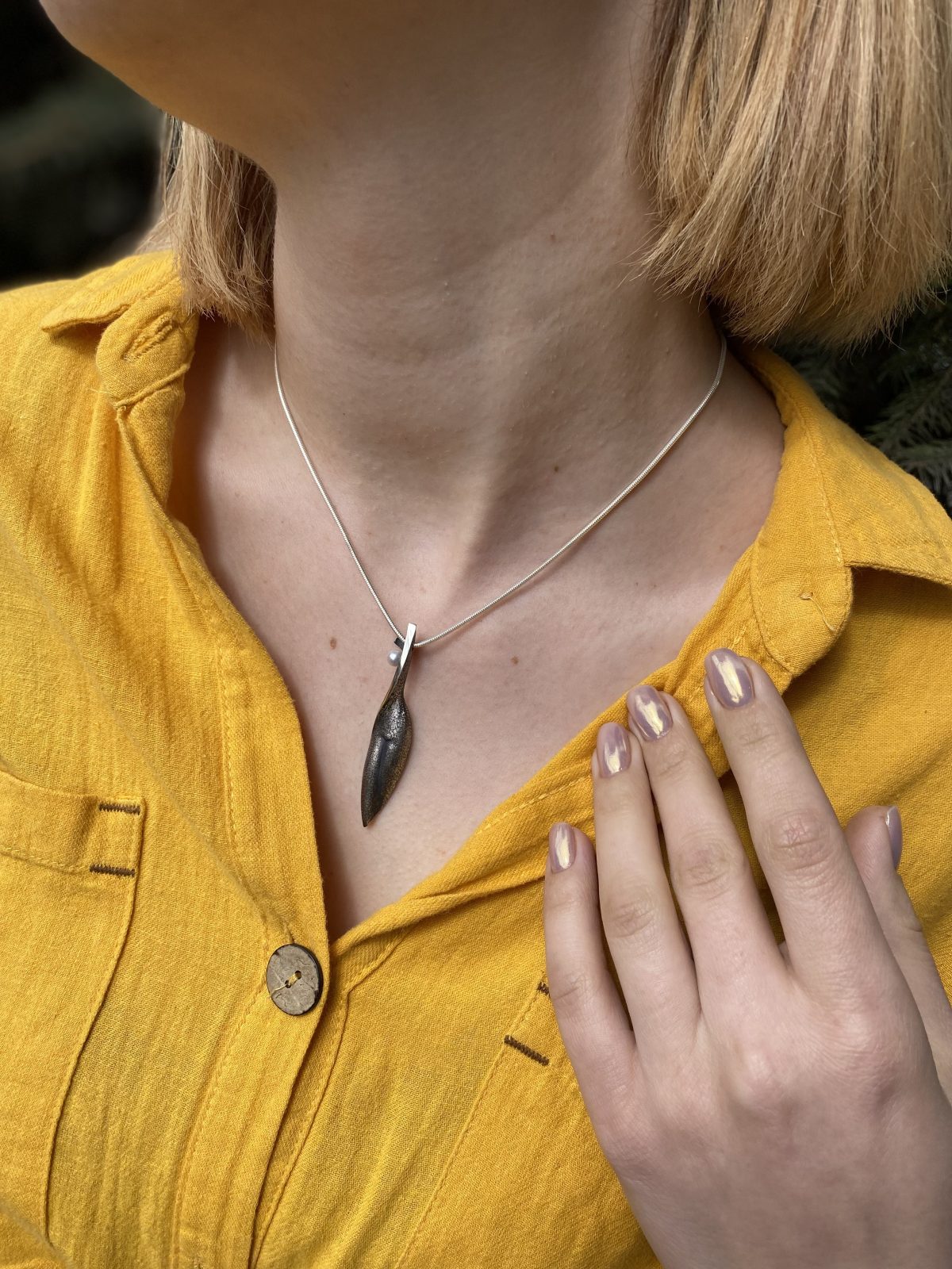 Pendant Women's Silhouette Sterling Silver 925