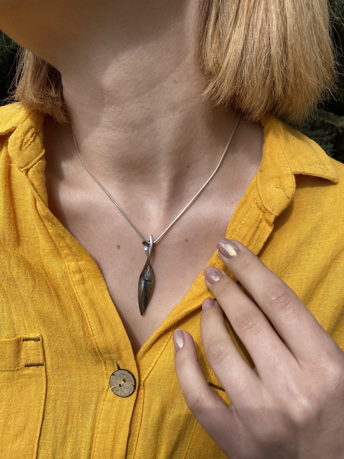 Pendant Women's Silhouette Sterling Silver 925