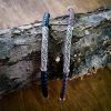 Men's Leather Bracelet and Silver Bar