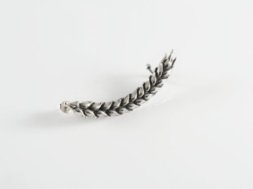 Stud Cuff Earrings Wheat Spike Sterling Silver 925