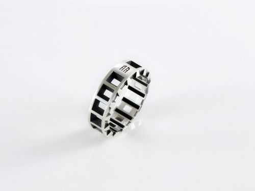 Stylish Men's Band Ring Sterling Silver 925, Armenian Handmade Jewelry