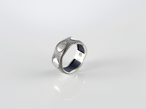 Wide Band Ring for Men Sterling Silver 925