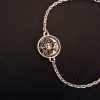 Sun and Moon Bracelet Sterling Silver 925, Day / Night Bracelet, Yin Yang Celestial Zodiac Mystic Charm Bracelet, Gift for Her