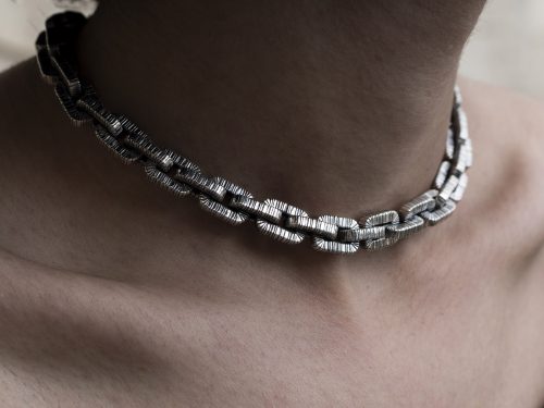 Chunky Chain Necklace Sterling Silver 925, Anchor Necklace for Him and for Her, Brutal Cable Necklace, Fashion Jewelry