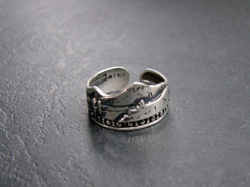 Ring Ararat Sterling Silver 925, Adjustable open ring, Armenian Symbol, Armenian Handmade Jewelry